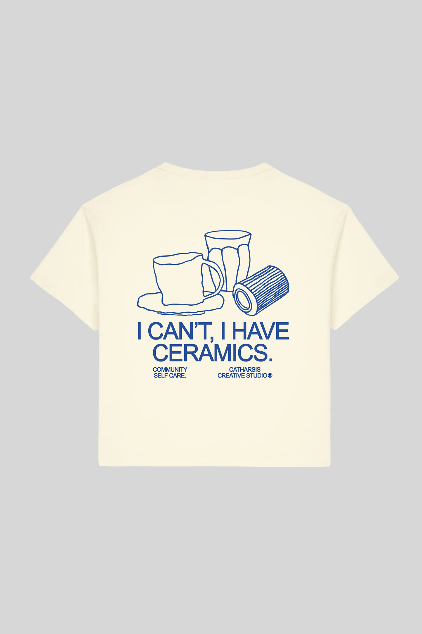 Catharsis - I can‘t I have ceramics cropped T-Shirt