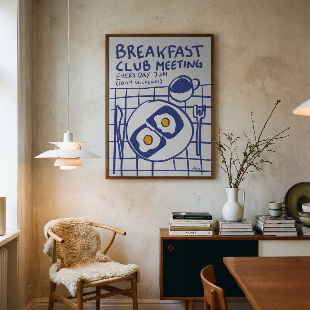 Pictufy Wholesale - Breakfast Club Eier-Kunstdruck – Naive Küchendekoration