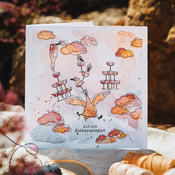 Ministempel Sektschale Dessertschale - cats on appletrees