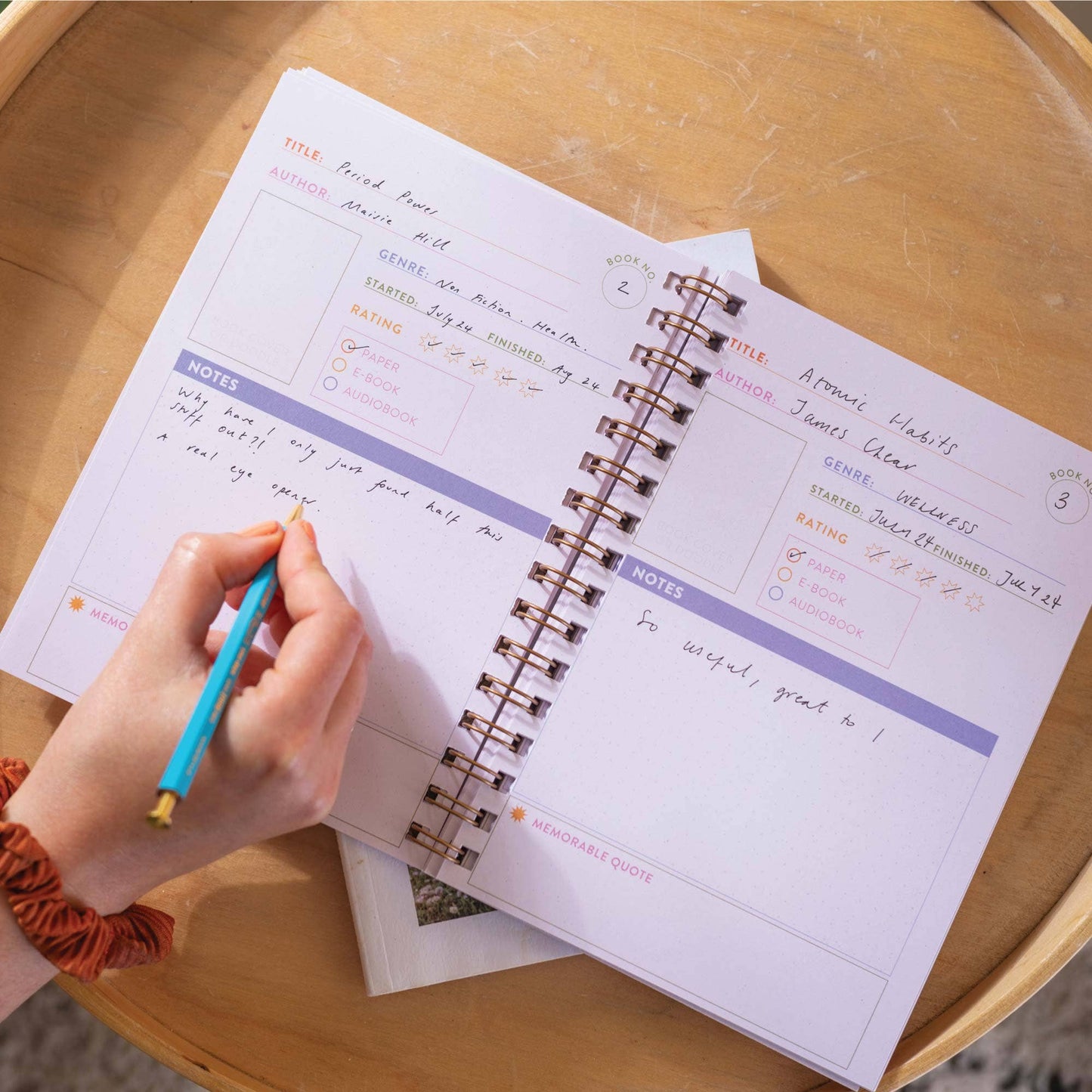 Reading Journal - Lesetagebuch A5 Hardcover/Spiral - Good Tuesday