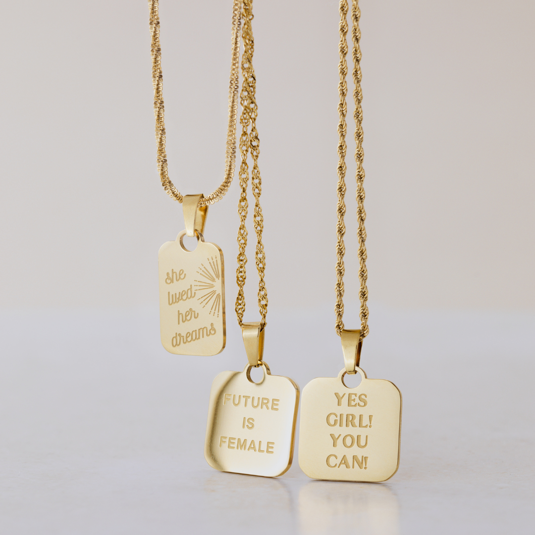 Future is female Necklace Gold - Luamaya