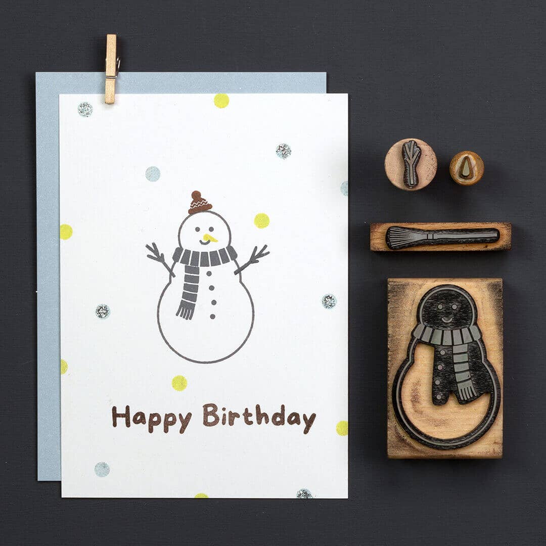 Stempel Schneemann von Perlenfischer