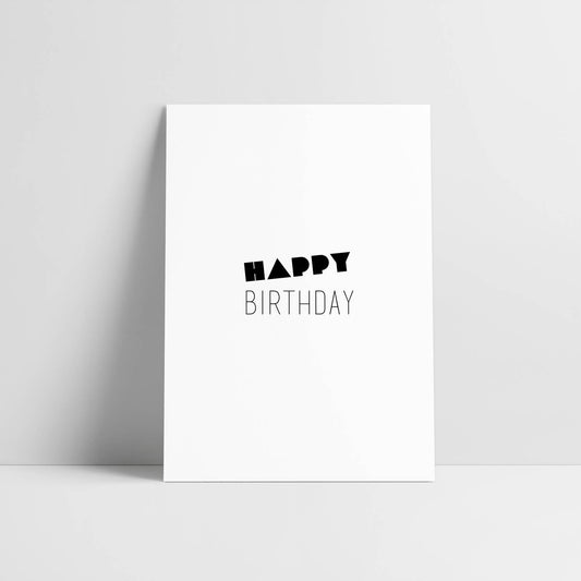 Postkarte Birthday - Love is the new black