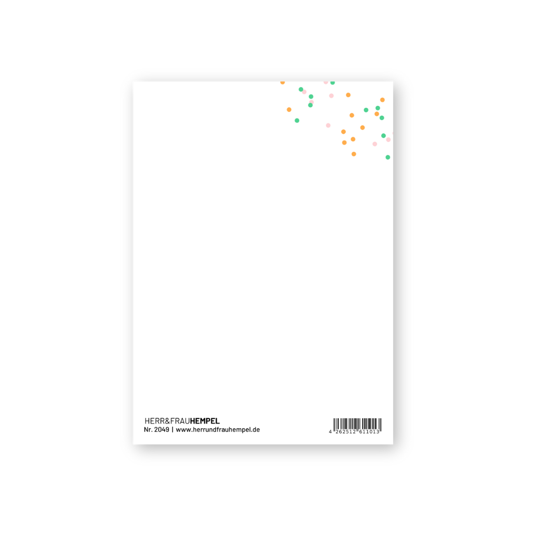 Postkarte - TUTTO KOMPLETTI KONFETTI Herr&Frau Hempel