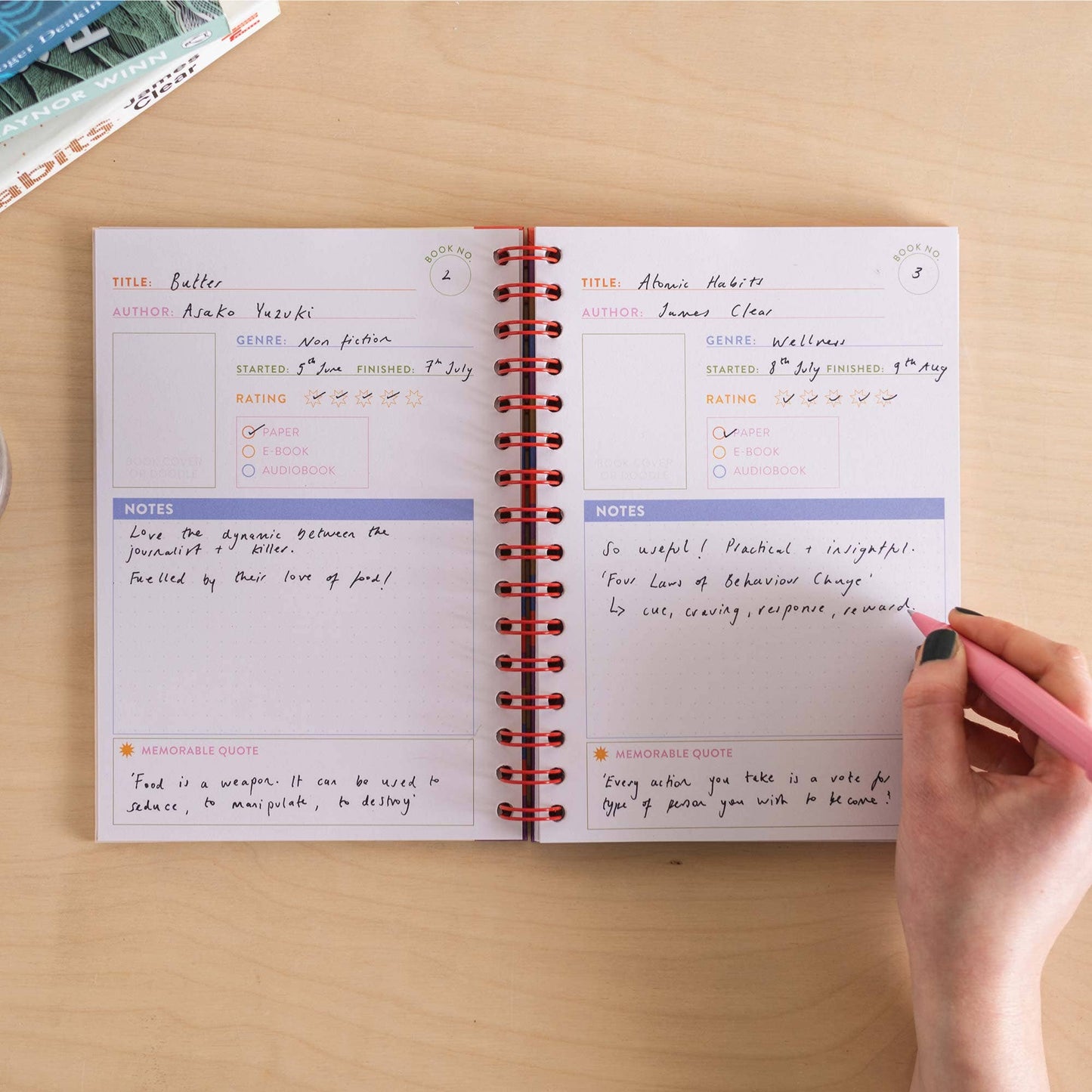 Reading Journal Plot Vibe - Lesetagebuch A5 Hardcover/Spiral - Good Tuesday