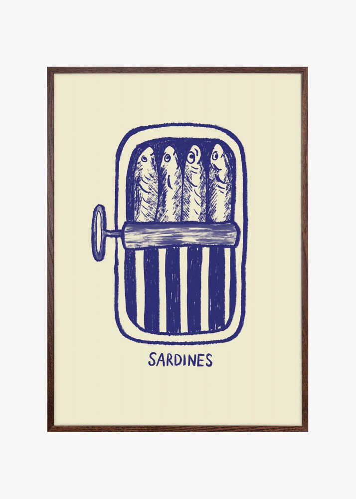 Print Sardinen blau - Pictufy