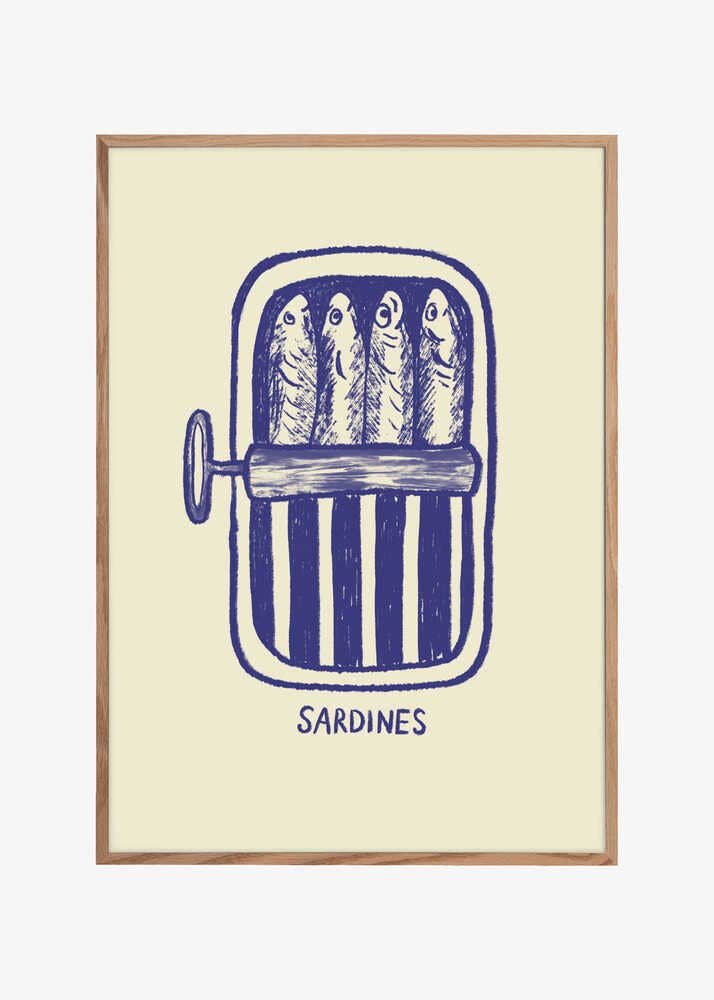 Print Sardinen blau - Pictufy