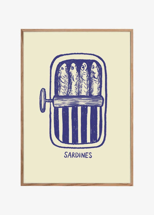 Print Sardinen blau - Pictufy