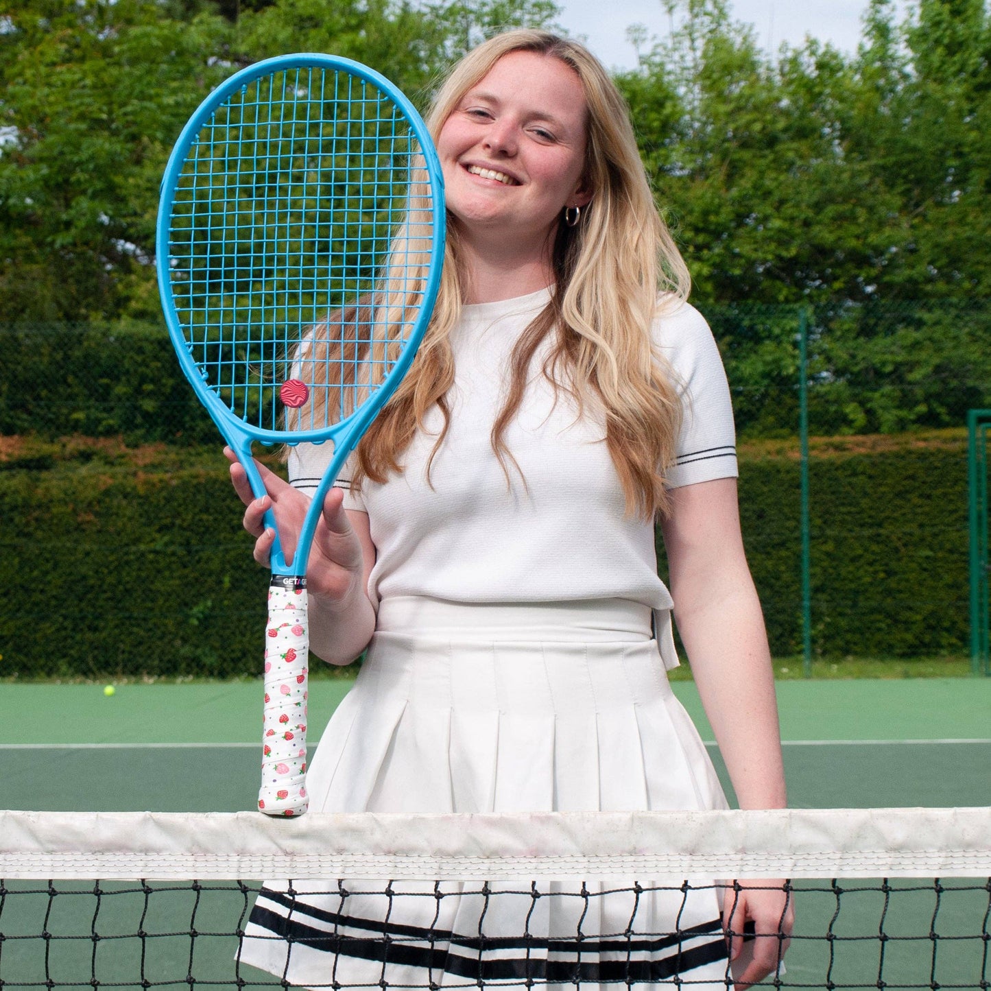 Overgrip Tennis  oder Padel Erdbeeren & Sahne Get A Grip Club - Griffband mit Style