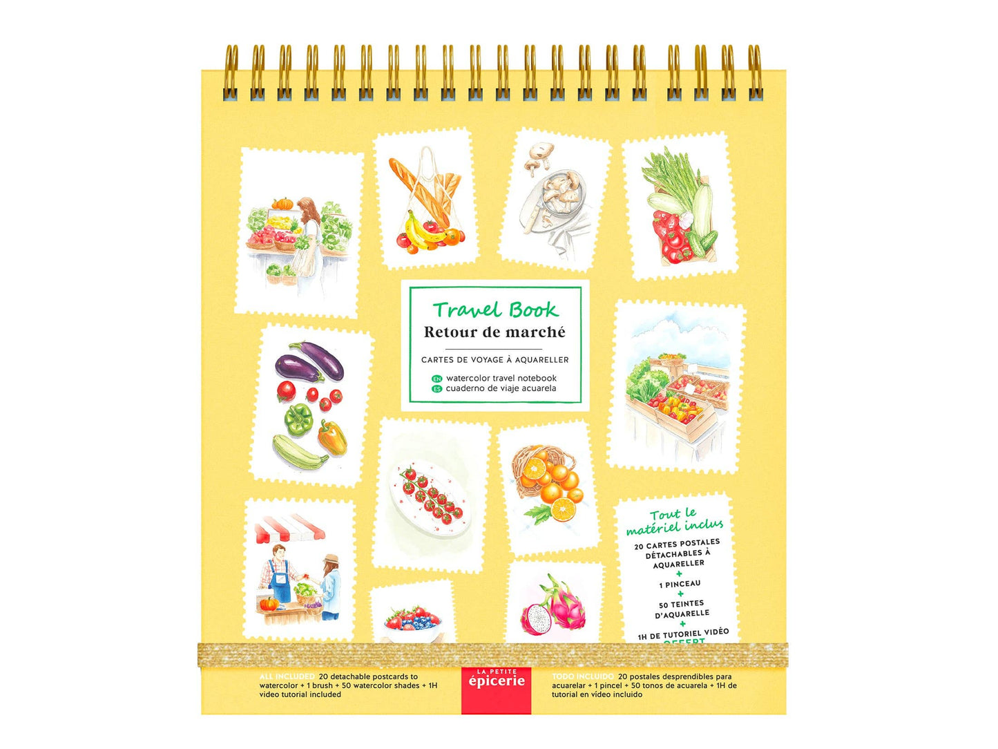 La Petite Épicerie - Malbuch - Rückkehr vom Markt