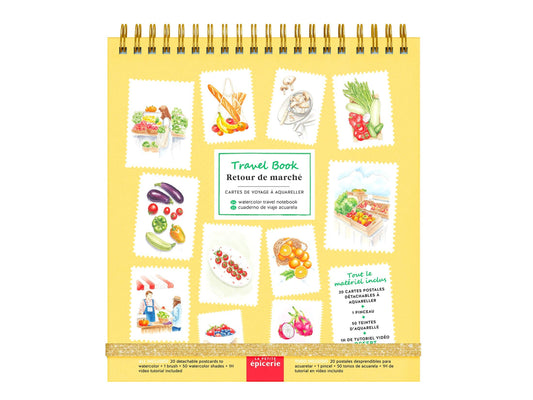 La Petite Épicerie - Malbuch - Rückkehr vom Markt