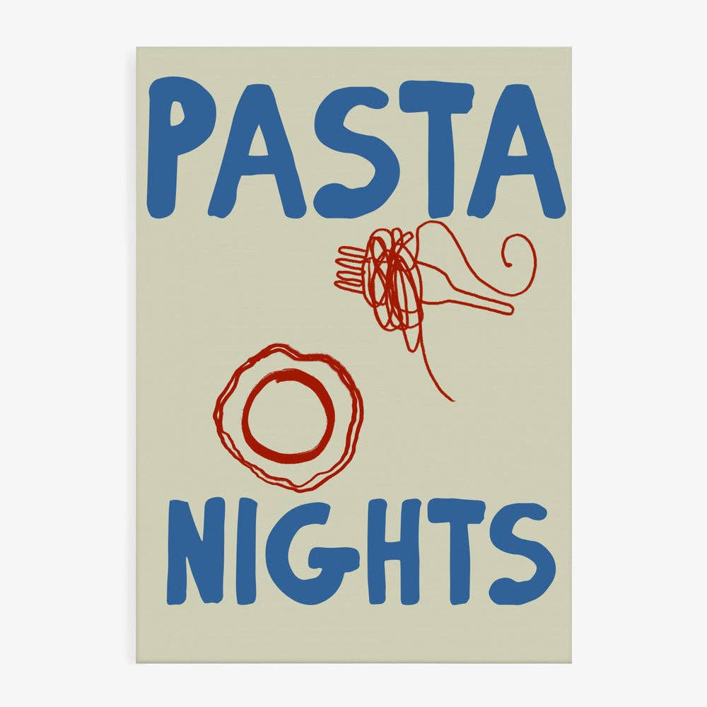 Pictufy Wholesale - Pasta Nights Kunstdruck – grafisches Küchenposter