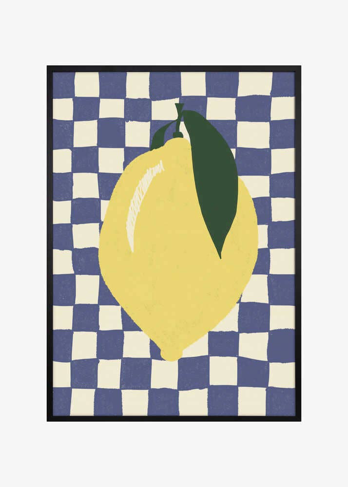 Print Lemon Blue - Pictufy