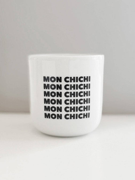 Porzellanbecher Mon Chichi -Love is the new black