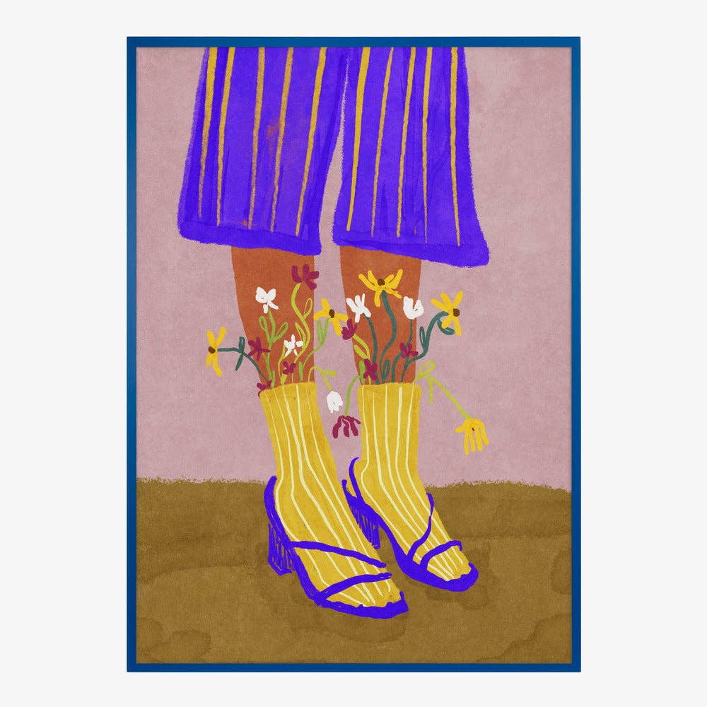 Pictufy Wholesale - Kunstdruck: Blumen, Socken, High Heels – malerische Mode-Dekoration