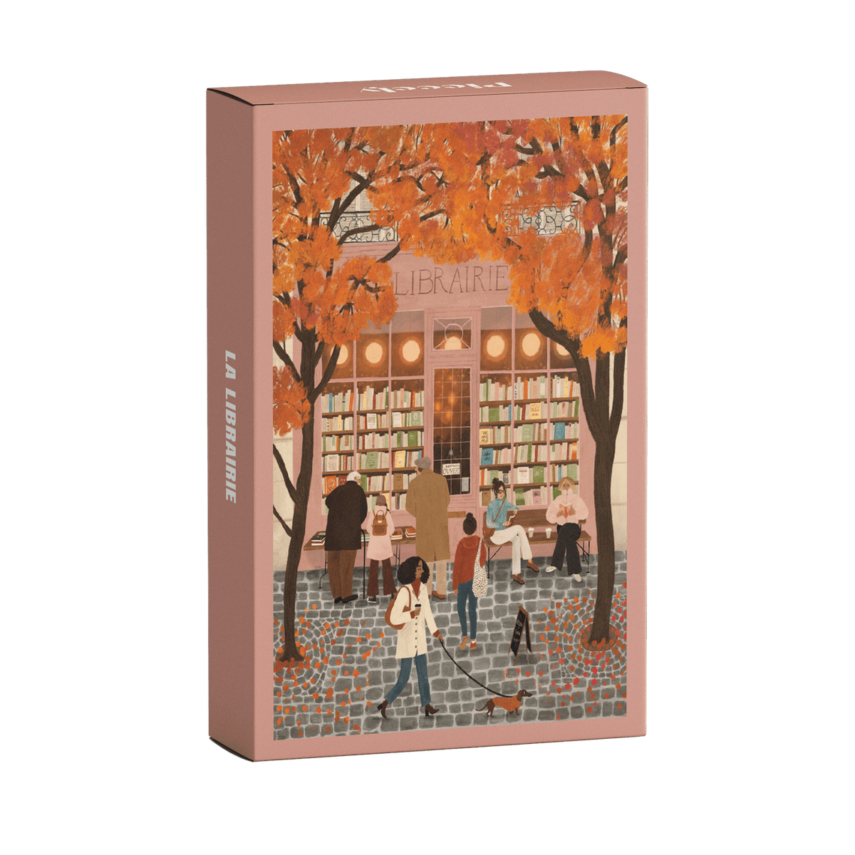 Piecely Puzzles - Mini-Puzzle La Librairie, 99 Teile
