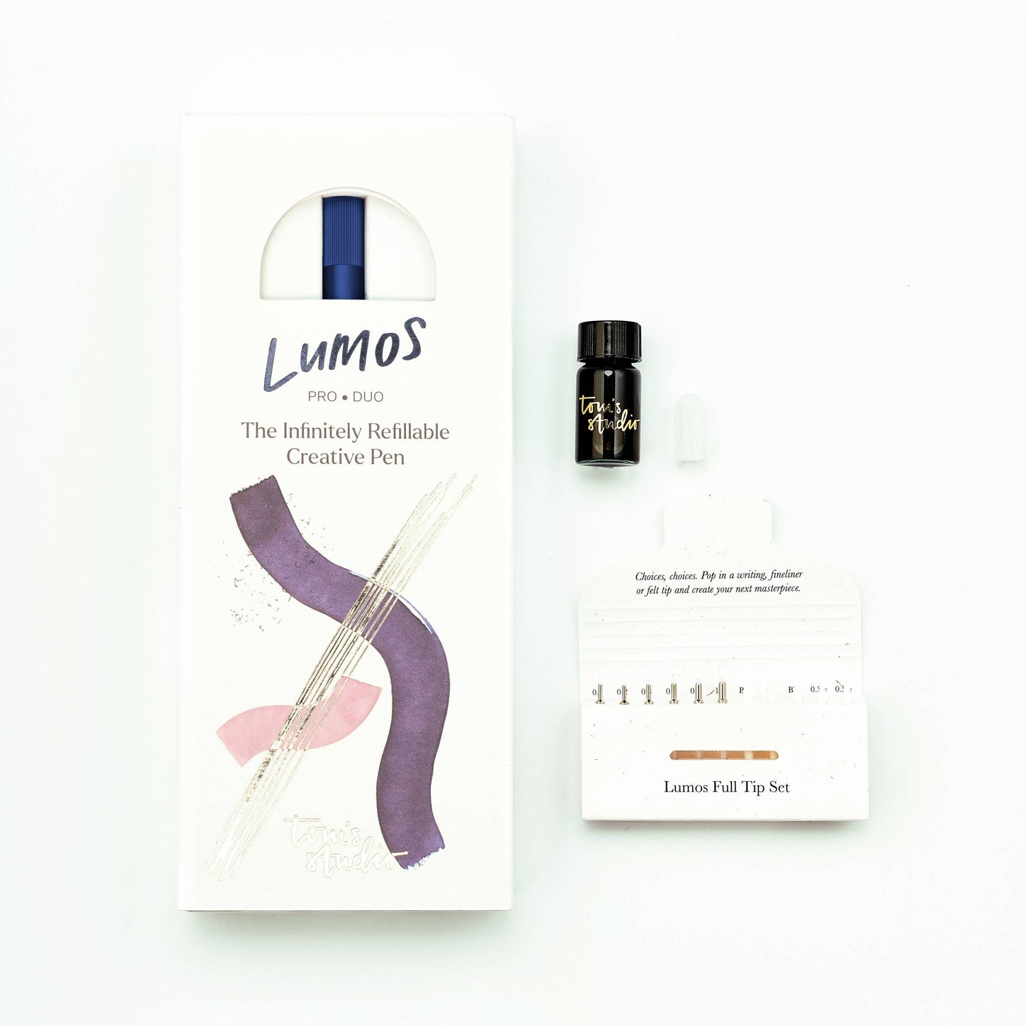 Tom's Studio Lumos Pro - Nachfüllbarer Stift mit mehreren Spitzen