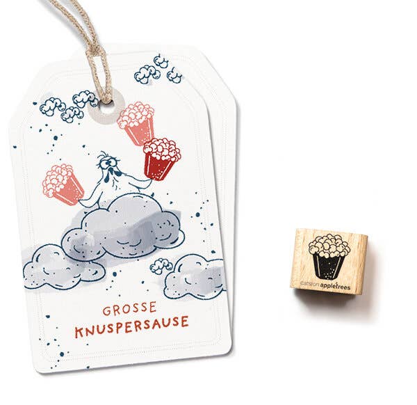 cats on appletrees - Ministempel Popcorntüte