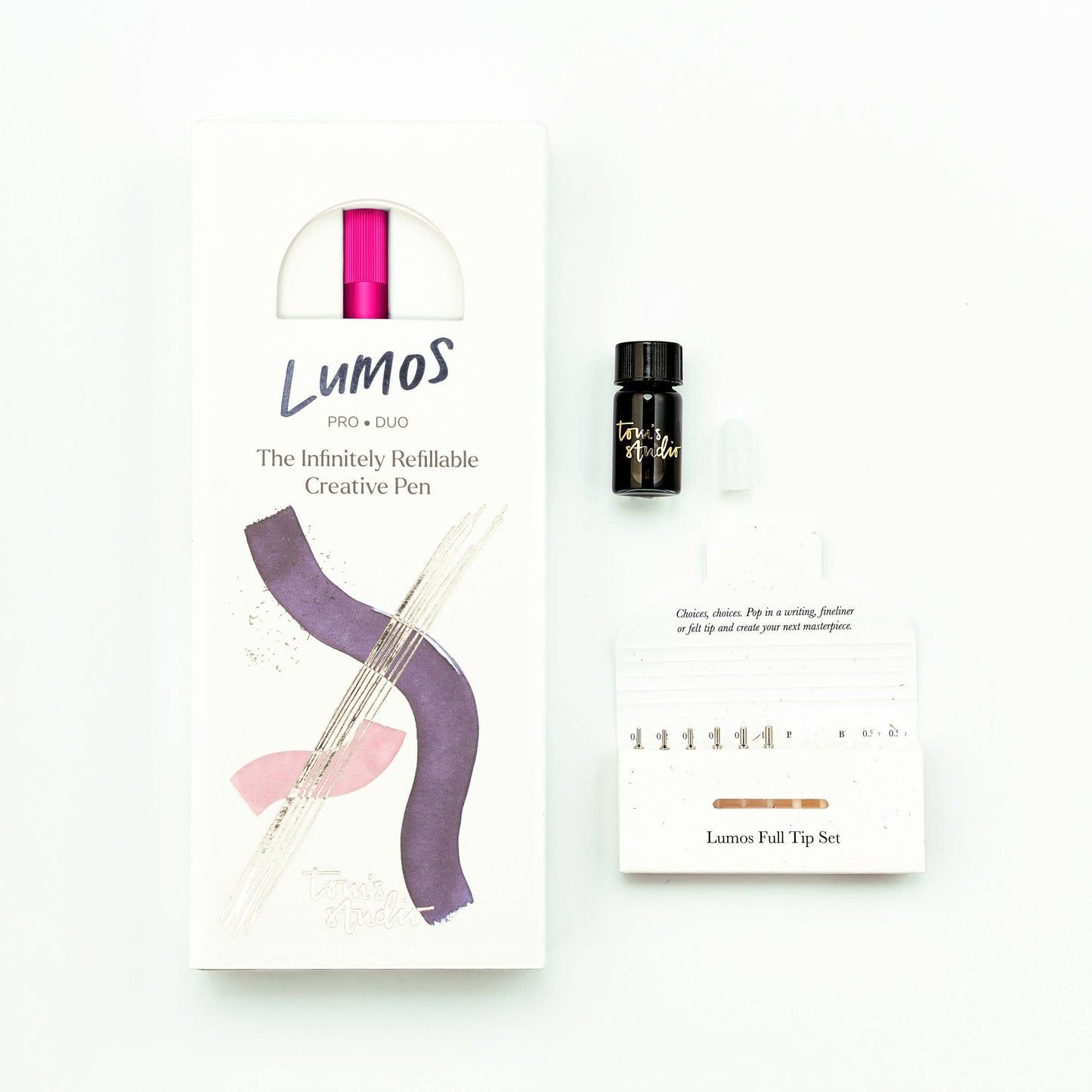 Tom's Studio Lumos Pro - Nachfüllbarer Stift mit mehreren Spitzen