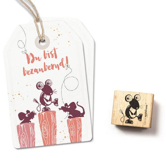 Stempel Eichelmaus - cats on appletrees
