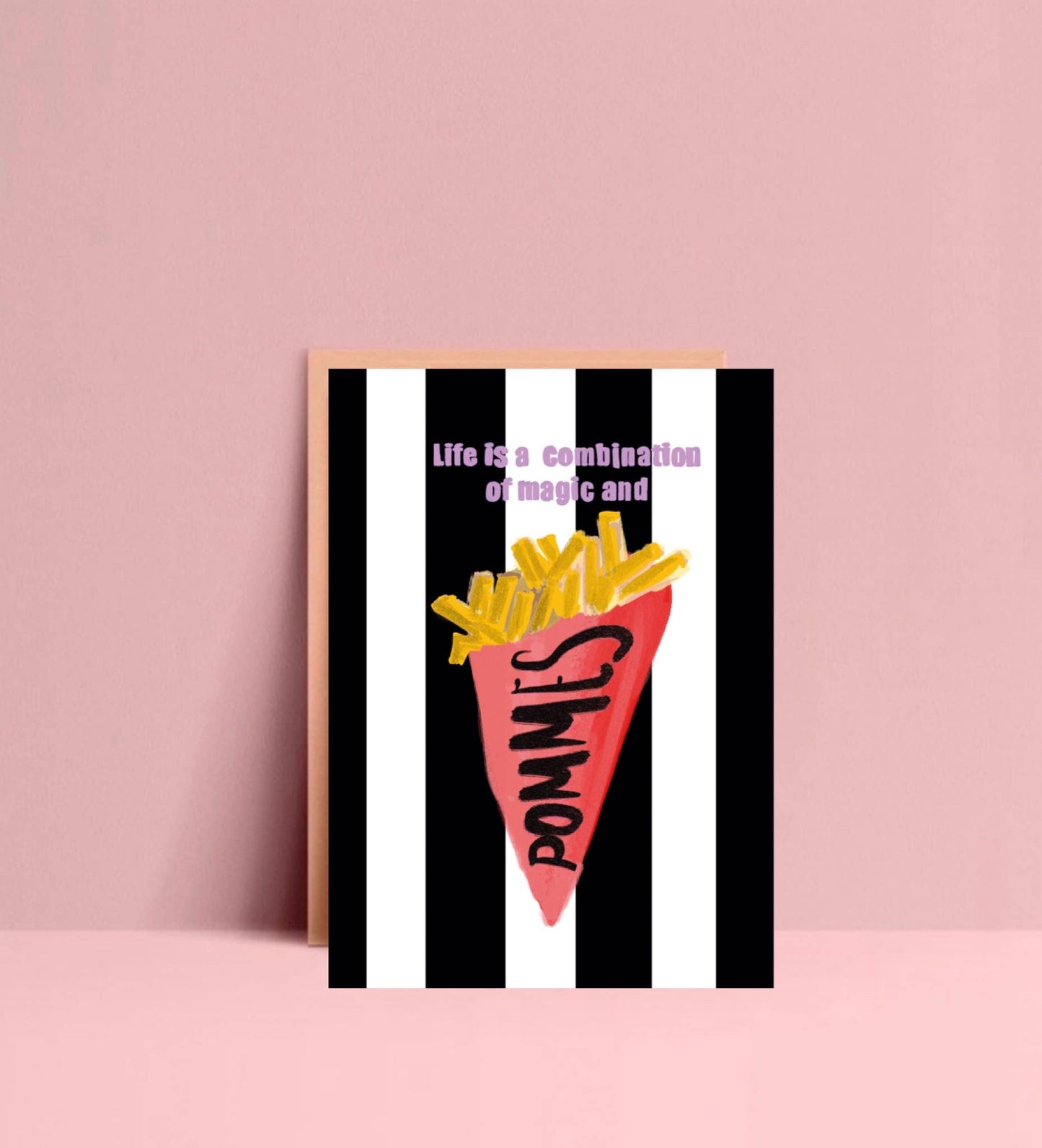 Postkarte Pommes are magic - Ute Arnold
