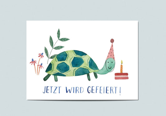 Postkarte "Jetzt Wird Gefeiert!" - Hannas Firlefanz