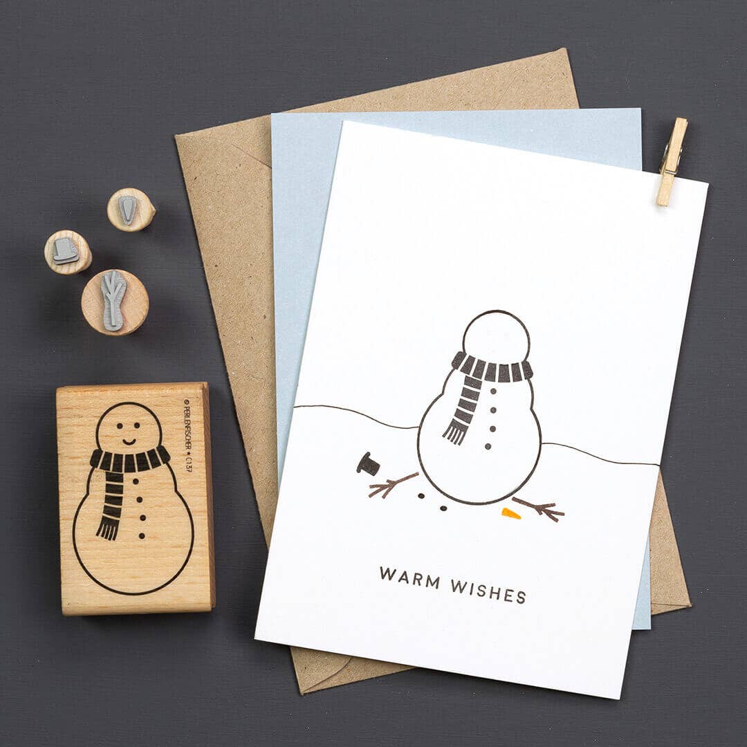 Stempel Schneemann von Perlenfischer
