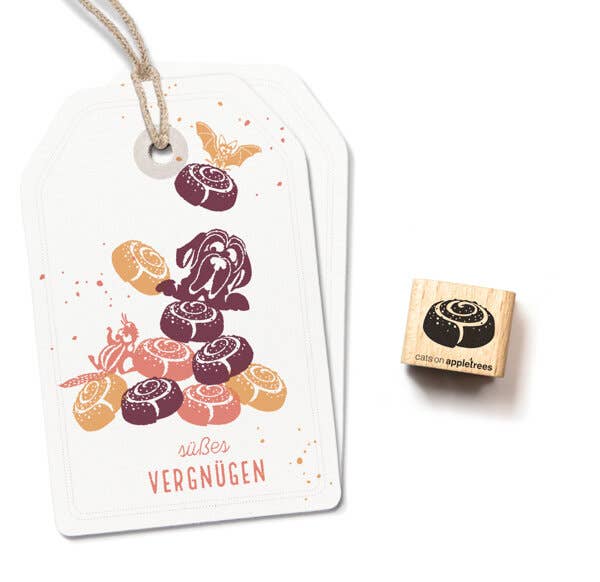 Ministempel Zimtschnecke - cats on appletrees