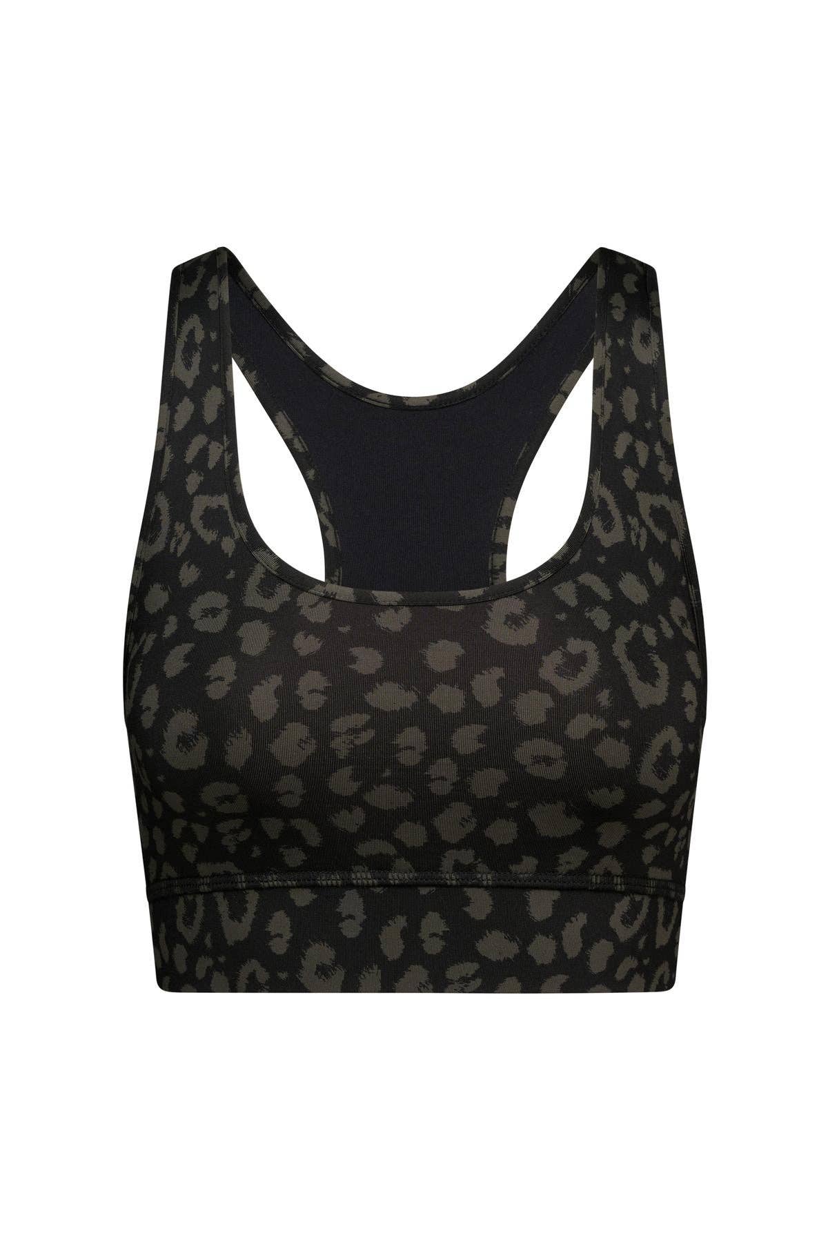Hey Honey - Racerback Bra LEO Black