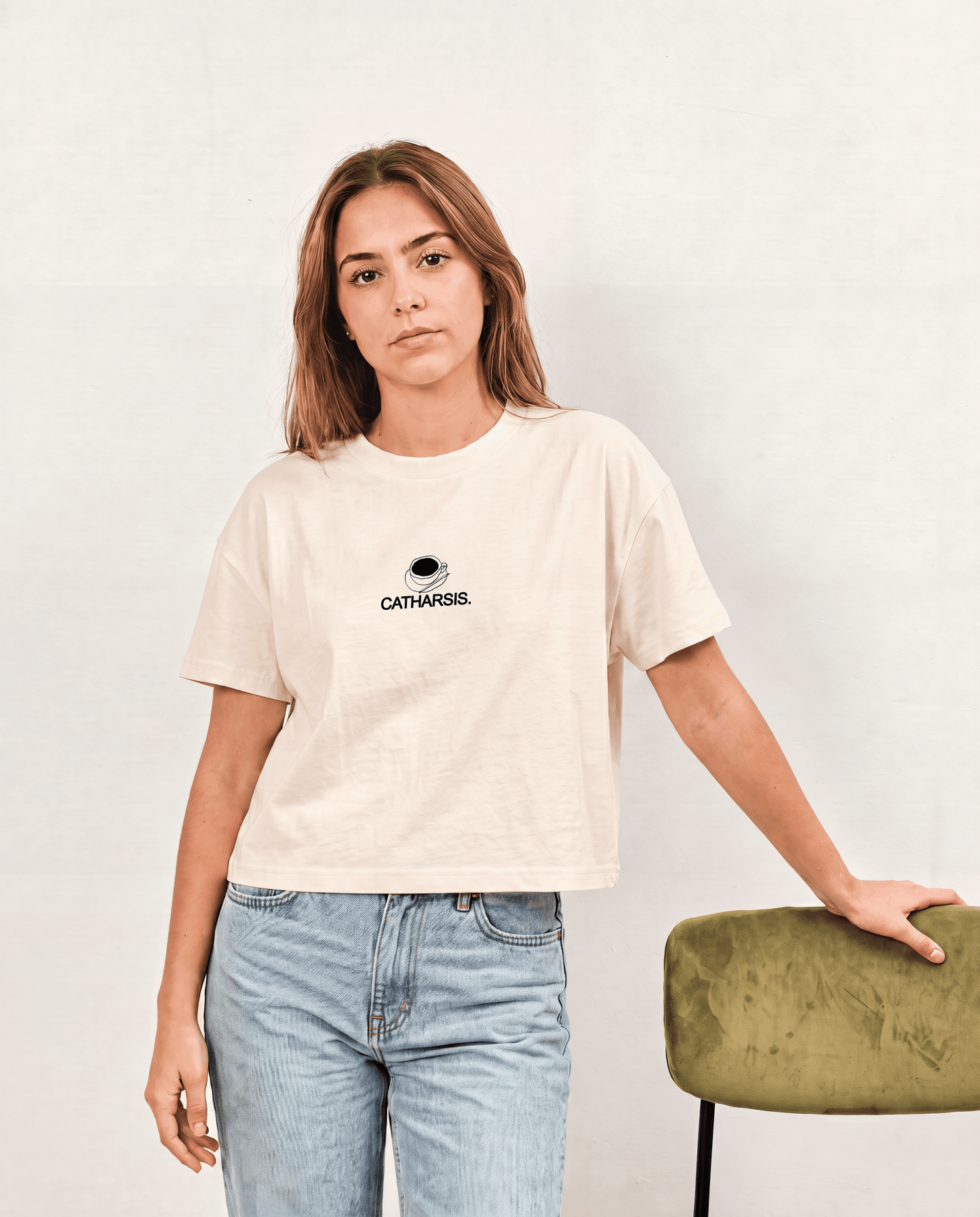 Catharsis - T-Shirt See you in an Hour Journaling Shirt Cropped Style