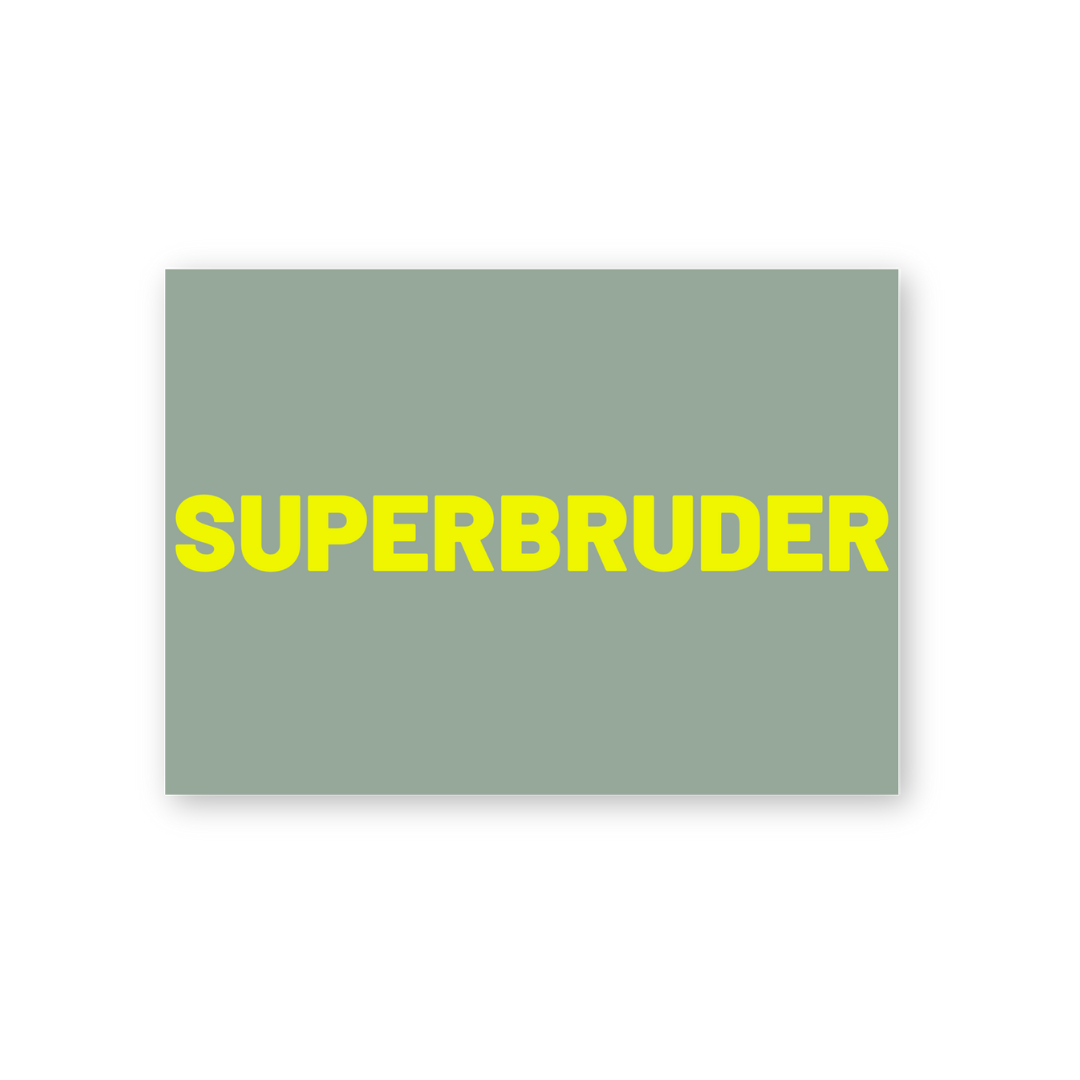 Postkarte - SUPERBRUDER von Herr & Frau Hempel