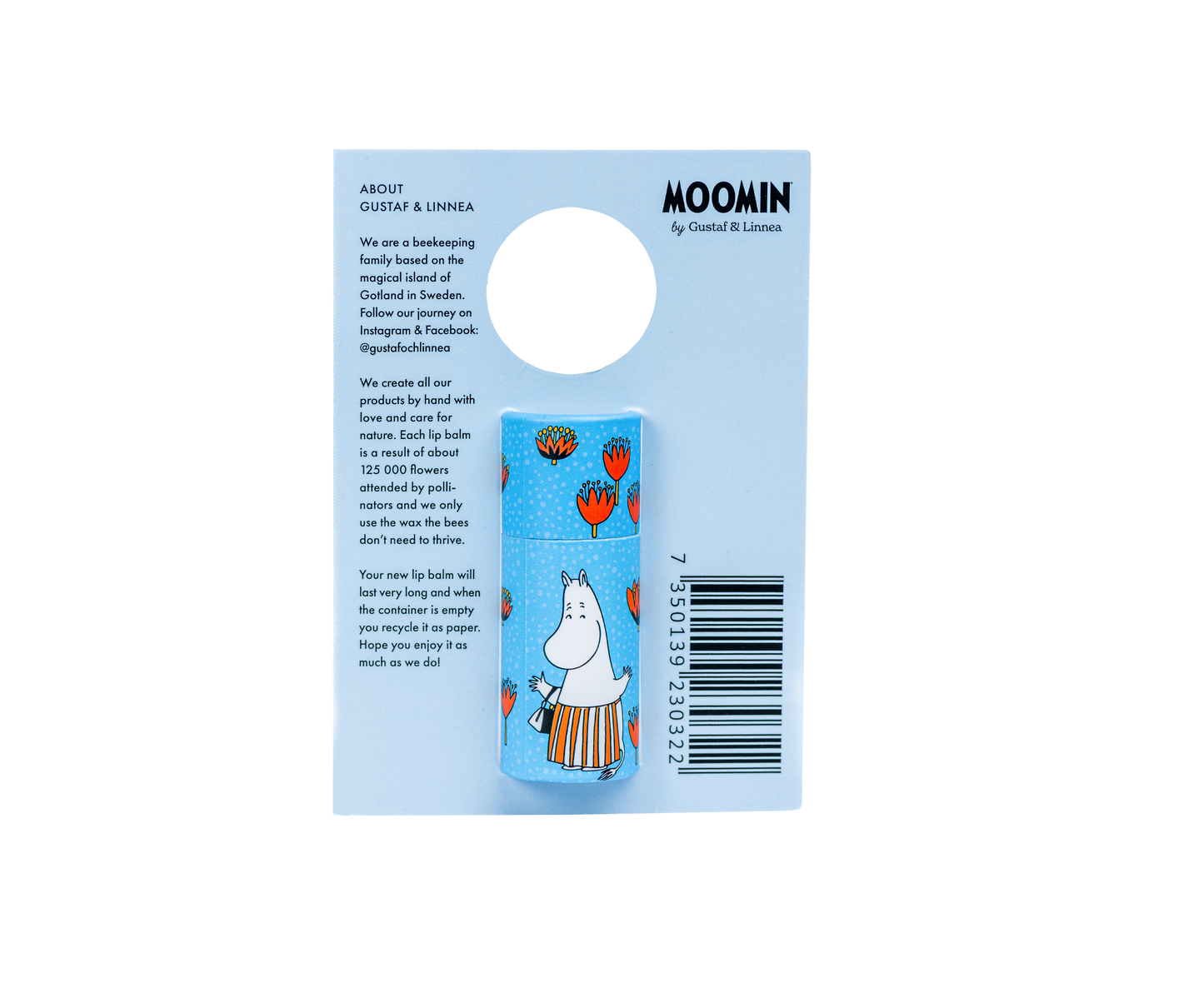 Gustaf och Linnea - Moomin von G&L – Lippenbalsam aus Bienenwachs mit Honig
