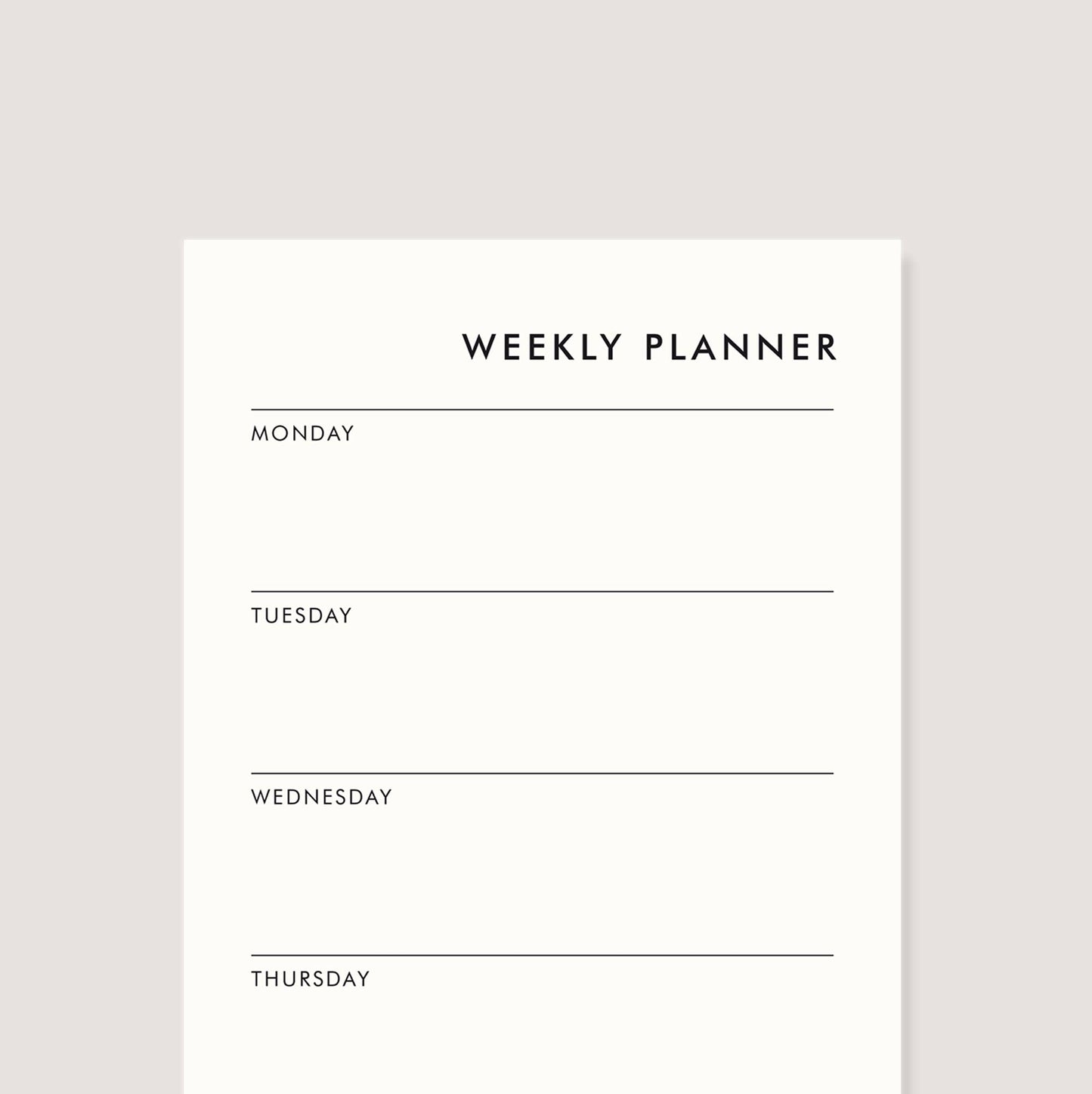 Notizblock - "Weekly Planner" von LOTTEBOM