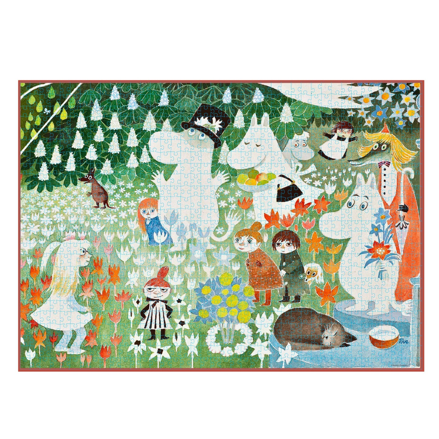 Moomin - Blumengarten Kunst-Puzzle - 1000 Teile - Barbo Toys