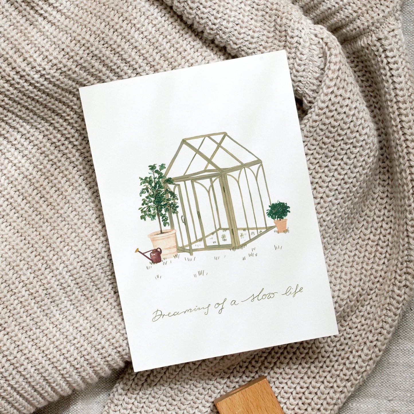 Postkarte · Gartenhaus Dreaming of a Slow Life - Leo La Douce