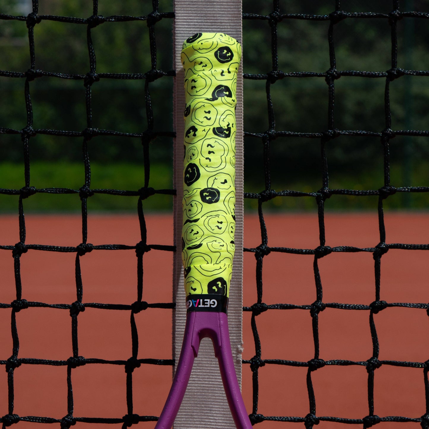 Overgrip Tennis  oder Padel Neon Smiley Get A Grip Club - Griffband mit Style