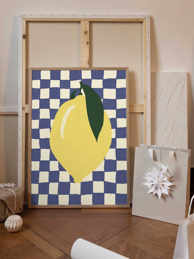 Print Lemon Blue - Pictufy