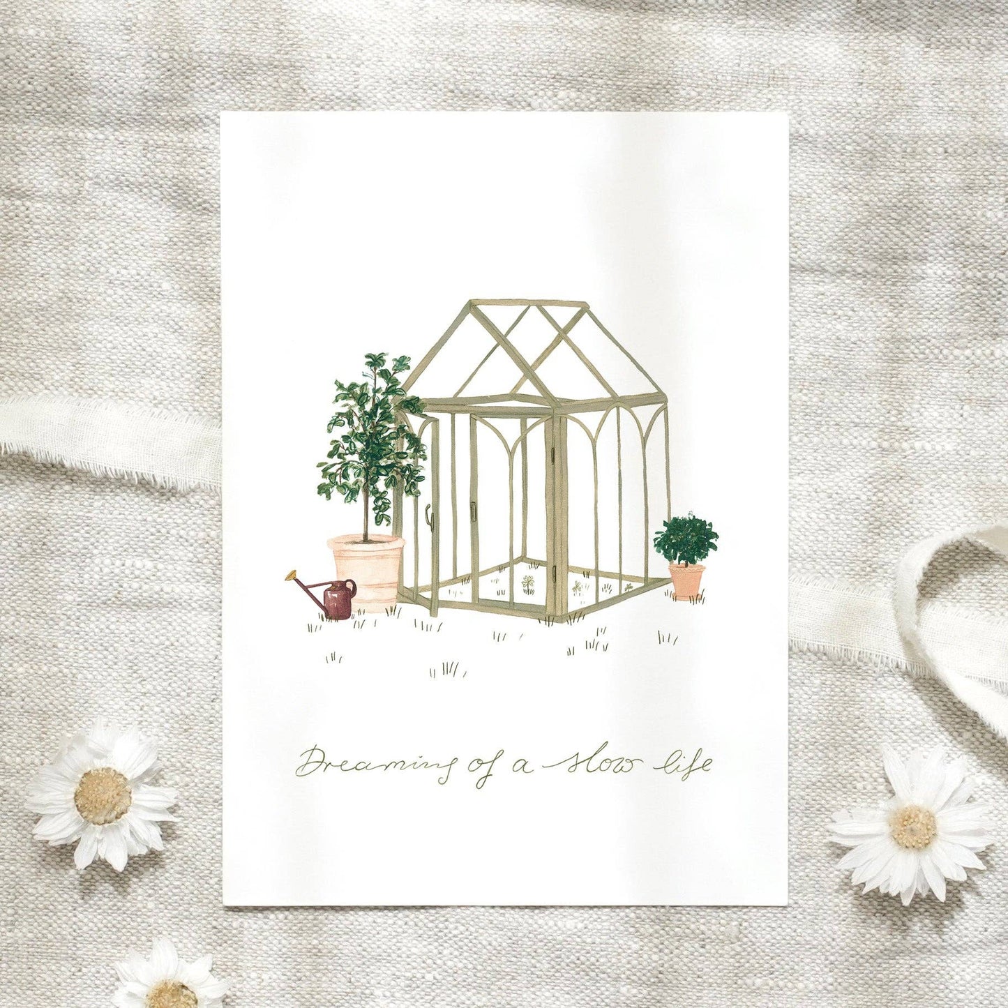Postkarte · Gartenhaus Dreaming of a Slow Life - Leo La Douce