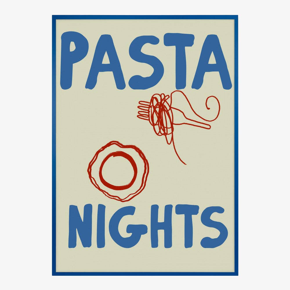 Pictufy Wholesale - Pasta Nights Kunstdruck – grafisches Küchenposter