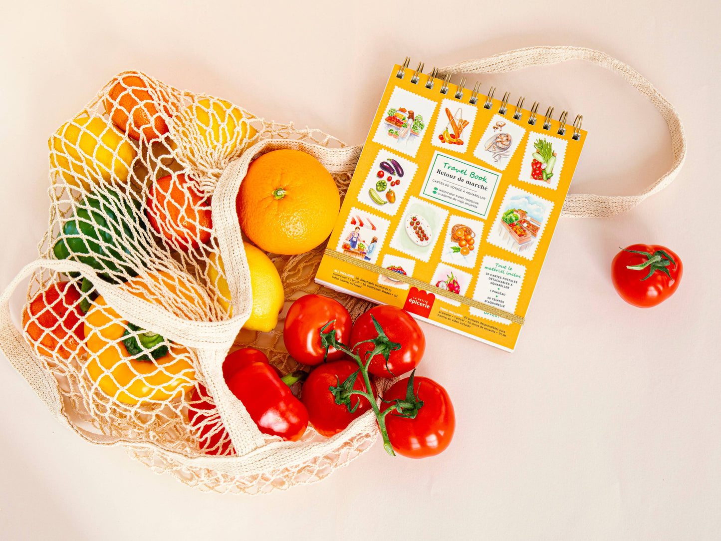 La Petite Épicerie - Malbuch - Rückkehr vom Markt