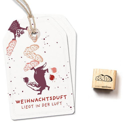 cats on appletrees - Ministempel Stollenscheibe