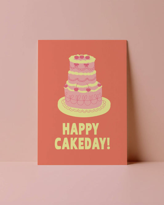 SCHUSCHU Shop - POSTKARTE - HAPPY CAKEDAY