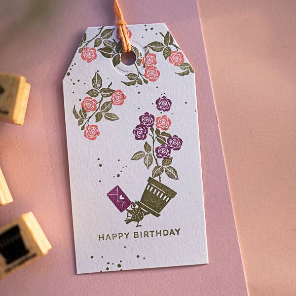 Ministempel Rose 1 - cats on appletrees