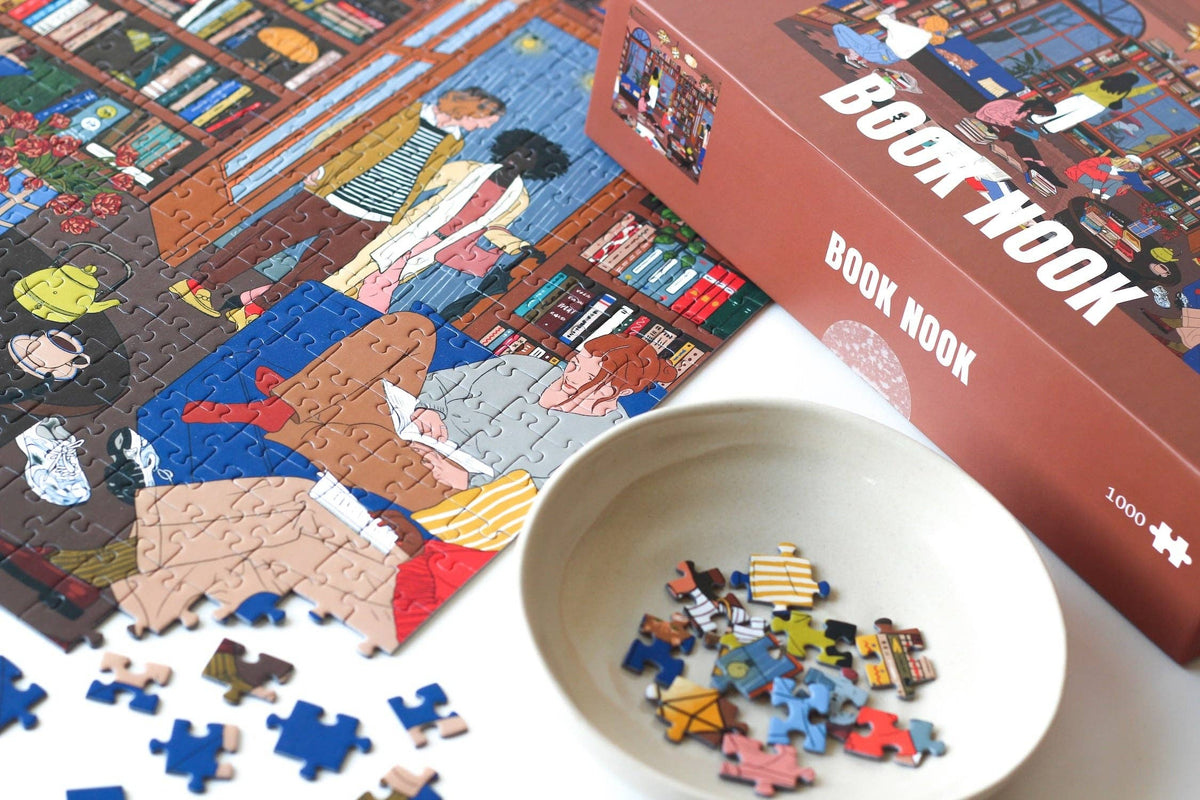 Piecely Puzzles - Puzzle Book Nook, 1000 Teile