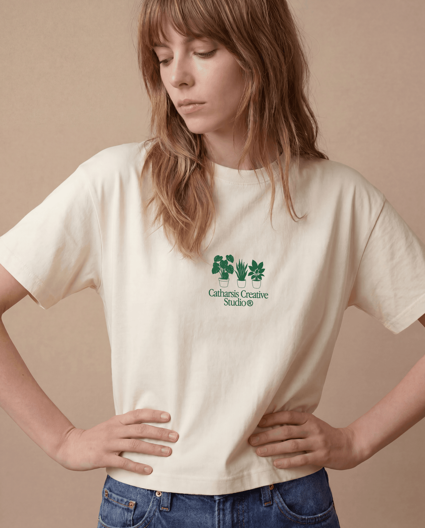 Catharsis - not GHOSTING, just GARDENING. Cropped Style T-Shirt