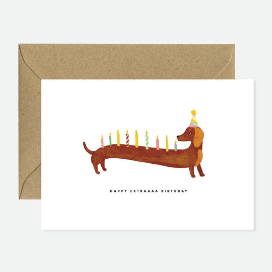 Klappkarte Dackel Geburtstag - all the ways