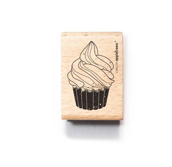 cats on appletrees - Stempel Cupcake 2