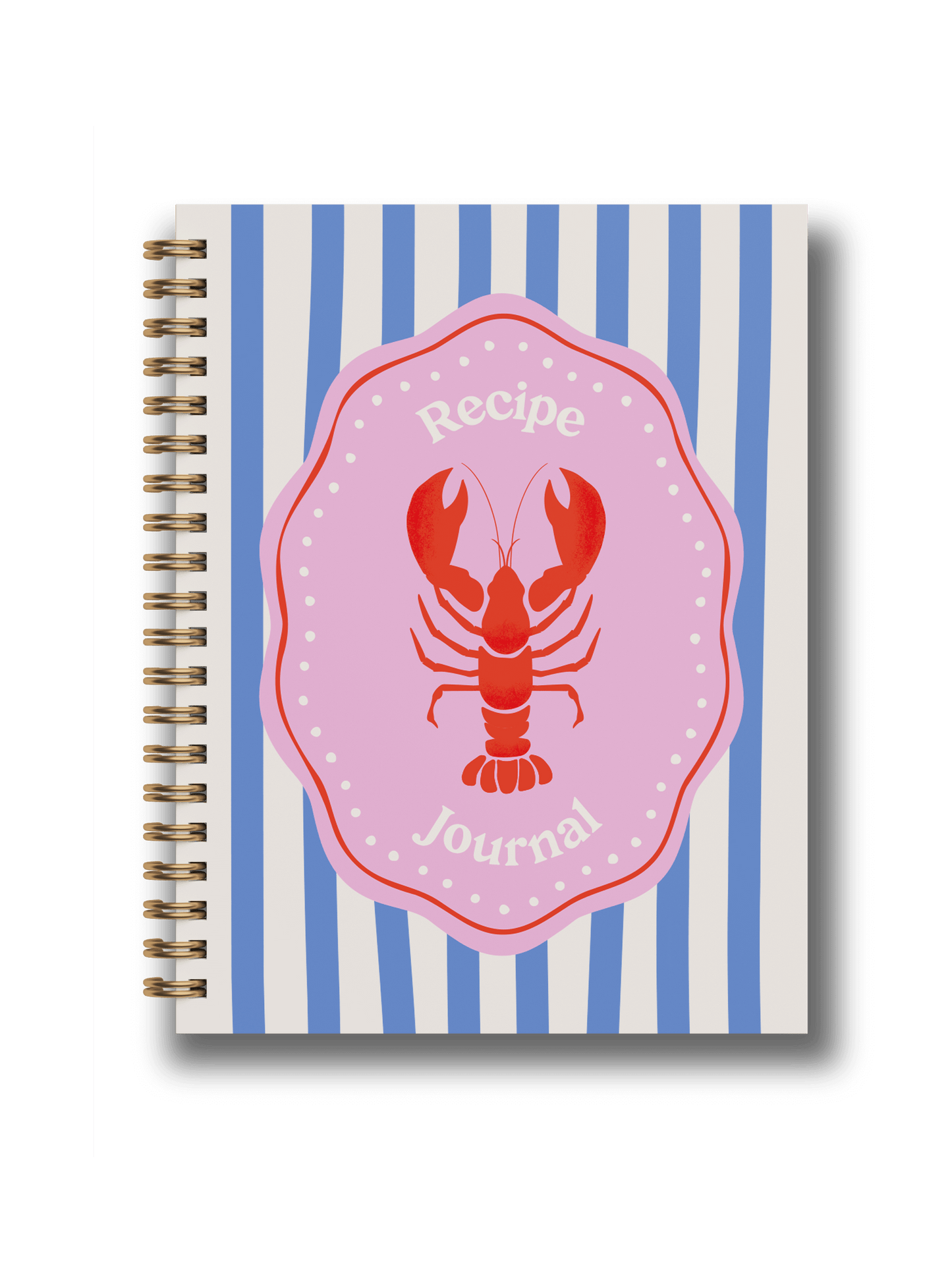 Rezeptbuch Yop & Tom | Journals, Notebooks & Planners - Hummer-Rezeptjournal | A5 Spiralgebundenes Hardcover-Rezeptbuch