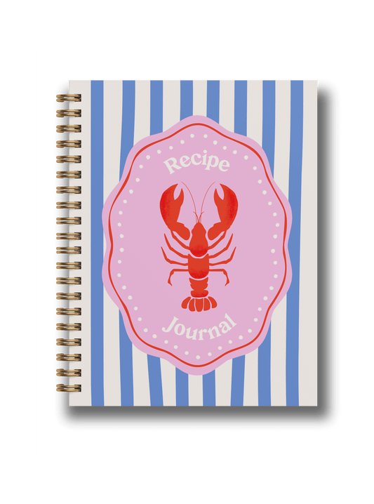 Rezeptbuch Yop & Tom | Journals, Notebooks & Planners - Hummer-Rezeptjournal | A5 Spiralgebundenes Hardcover-Rezeptbuch