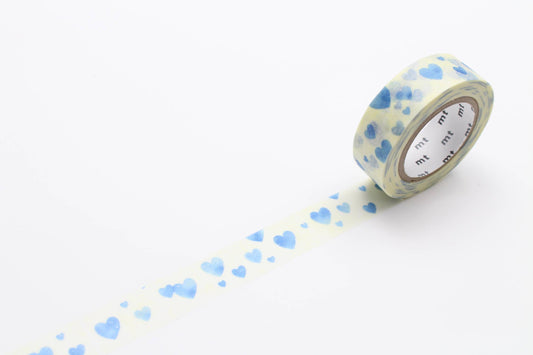 mt masking tape - Washi Tape heart stamp blue mt basic MT01D332RZ